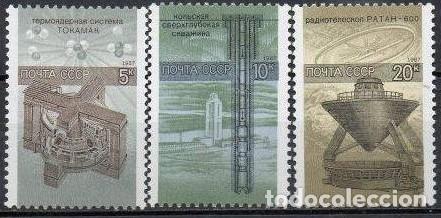 Sellos: &iexcl;&iexcl;OCASI&Oacute;N!! RUSIA URSS 1987 RESTO COLECCI&Oacute;N MNH** La ciencia en la URSS. 5774-5776