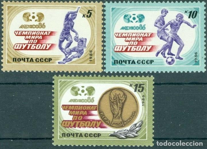 Sellos: &iexcl;&iexcl;OCASI&Oacute;N!! RUSIA URSS 1986 RESTO COLECCI&Oacute;N MNH** Campeonato Mundial de F&uacute;tbol. 5612-5614
