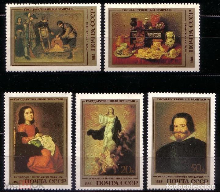 Sellos: &iexcl;&iexcl;OCASI&Oacute;N!! RUSIA URSS 1985 RESTO COLECCI&Oacute;N MNH** Pinturas espa&ntilde;olas en el Hermitage. 5476-5480