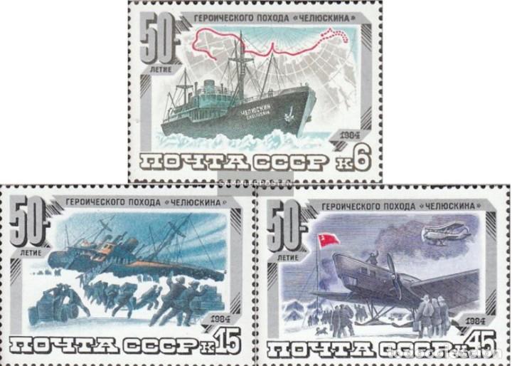 Timbres: &iexcl;&iexcl;OCASI&Oacute;N!! RUSIA URSS 1984 RESTO COLECCI&Oacute;N MNH**50 Aniversario del Viaje de &ldquo;Chelyuskin&rdquo;. 5376-5378