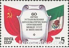 Timbres: &iexcl;&iexcl;OCASI&Oacute;N!! RUSIA URSS 1984 RESTO COLECCI&Oacute;N MNH**60 Aniversario de las Relaciones Diplom&aacute;ticas URSS-