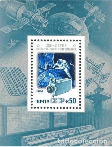 Timbres: &iexcl;&iexcl;OCASI&Oacute;N!! RUSIA URSS 1984 RESTO COLECCI&Oacute;N MNH**25 Aniversario de la TV en el Espacio. bloque176