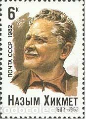 Sellos: &iexcl;&iexcl;OCASI&Oacute;N!! RUSIA URSS 1982 RESTO COLECCI&Oacute;N MNH**80 aniversario del nacimiento de Nazym Hikmet. 5143