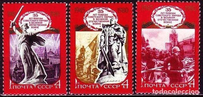 Stamps: &iexcl;&iexcl;OCASI&Oacute;N!! RUSIA URSS 1980 RESTO COLECCI&Oacute;N MNH**35 aniversario de la victoria en la Segunda Guerra
