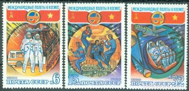 Sellos: &iexcl;&iexcl;OCASI&Oacute;N!! RUSIA URSS 1980 RESTO COLECCI&Oacute;N MNH**Vuelo espacial sovi&eacute;tico-vietnam. 4978-4980