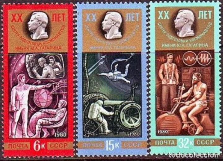 Sellos: &iexcl;&iexcl;OCASI&Oacute;N!! RUSIA URSS 1980 RESTO COLECCI&Oacute;N MNH**20 Aniversario del Centro de Entrenamiento de Cosmo