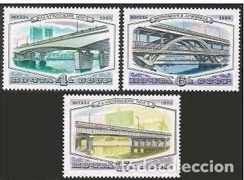 Selos: &iexcl;&iexcl;OCASI&Oacute;N!! RUSIA URSS 1980 RESTO COLECCI&Oacute;N MNH**Puentes de Mosc&uacute;. 5023-5025