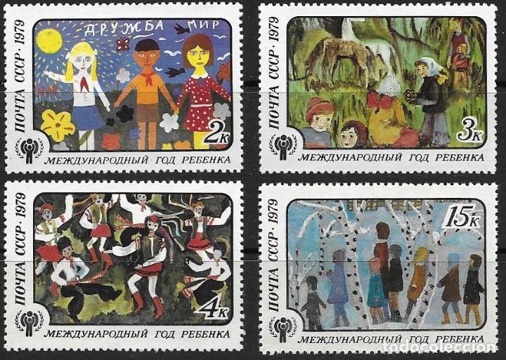 Selos: &iexcl;&iexcl;OCASI&Oacute;N!! RUSIA URSS 1979 RESTO COLECCI&Oacute;N MNH**A&ntilde;o Internacional del Ni&ntilde;o. 4878-4881