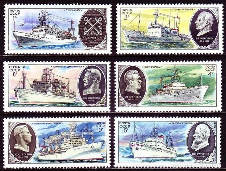 Timbres: &iexcl;&iexcl;OCASI&Oacute;N!! RUSIA URSS 1979 RESTO COLECCI&Oacute;N MNH**Buques de investigaci&oacute;n cient&iacute;fica sovi&eacute;ticos. 4906
