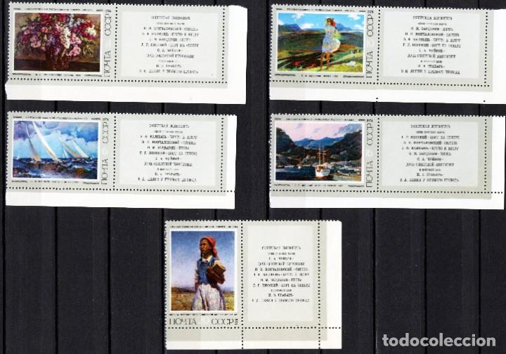 Timbres: &iexcl;&iexcl;OCASI&Oacute;N!! RUSIA URSS 1974 RESTO COLECCI&Oacute;N MNH**Pinturas sovi&eacute;ticas. 4266-4270