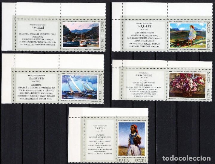 Timbres: &iexcl;&iexcl;OCASI&Oacute;N!! RUSIA URSS 1974 RESTO COLECCI&Oacute;N MNH**Pinturas sovi&eacute;ticas. 4266-4270