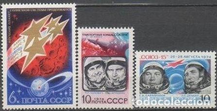 Briefmarken: &iexcl;&iexcl;OCASI&Oacute;N!! RUSIA URSS 1974 RESTO COLECCI&Oacute;N MNH**Investigaci&oacute;n espacial sovi&eacute;tica. 4294-4296