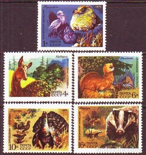 Selos: &iexcl;&iexcl;OCASI&Oacute;N!! RUSIA URSS 1975 MNH**Fauna de la URSS. 4395-4399