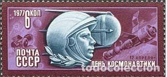 Selos: &iexcl;&iexcl;OCASI&Oacute;N!! RUSIA URSS 1977 MNH**D&iacute;a de la Cosmon&aacute;utica. 4589