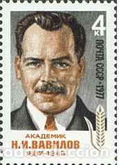 Selos: &iexcl;&iexcl;OCASI&Oacute;N!! RUSIA URSS 1977 MNH**90 aniversario del nacimiento de NI VAvilov. 4590