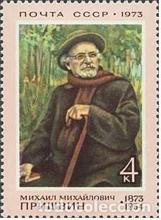 Selos: &iexcl;&iexcl;OCASI&Oacute;N!! RUSIA URSS 1973 MNH** Centenario del nacimiento de MM Prishvin. 4087