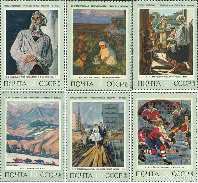 Francobolli: &iexcl;&iexcl;OCASI&Oacute;N!! RUSIA URSS 1973 MNH** Pintura sovi&eacute;tica. 4146-4151