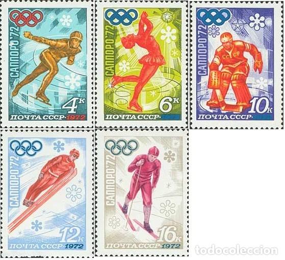 Francobolli: &iexcl;&iexcl;OCASI&Oacute;N!! RUSIA URSS 1972 MNH** XI Juegos Ol&iacute;mpicos de Invierno en Sapporo. 3979-3983