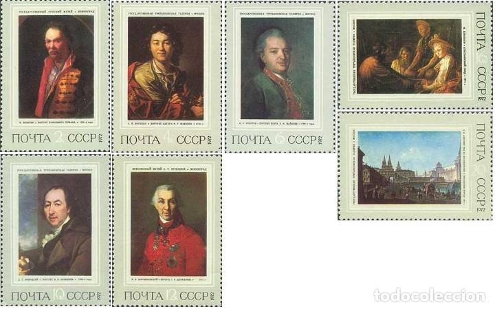 Timbres: &iexcl;&iexcl;OCASI&Oacute;N!! RUSIA URSS 1972 MNH**Pinturas rusas. 4011-4017