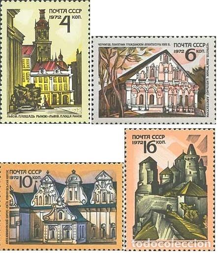 Timbres: &iexcl;&iexcl;OCASI&Oacute;N!! RUSIA URSS 1972 MNH**Monumentos arquitect&oacute;nicos de Ucrania. 4027-4030