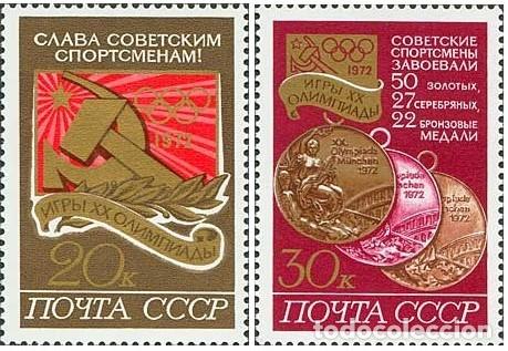 Timbres: &iexcl;&iexcl;OCASI&Oacute;N!! RUSIA URSS 1972 MNH**Victorias de la URSS en los Juegos Ol&iacute;mpicos. 4059-4060