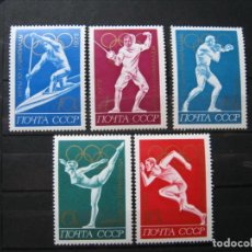 Sellos: RUSIA 1972 JUEGOS OLÍMPICOS OLIMPIADAS MUNICH YVERT 3836/3840 MNH** SIN CHARNELA LUJO!!!