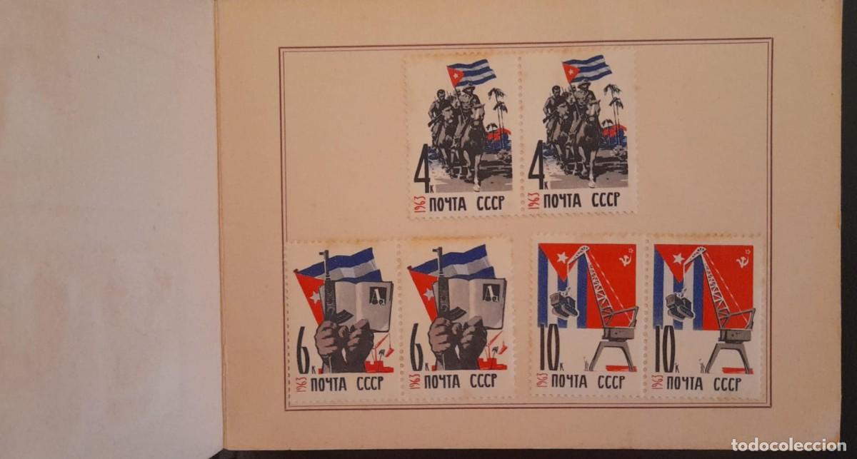 Selos: SD)RUSSIA, FOLDER WITH BELLS, FLAGS, WEAPONS, SOLDIERS, HORSES, CRANE. MINT.