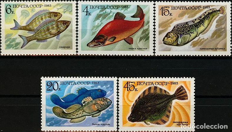 Sellos: URSS 1983 Pez Pez MNH - Foto 1