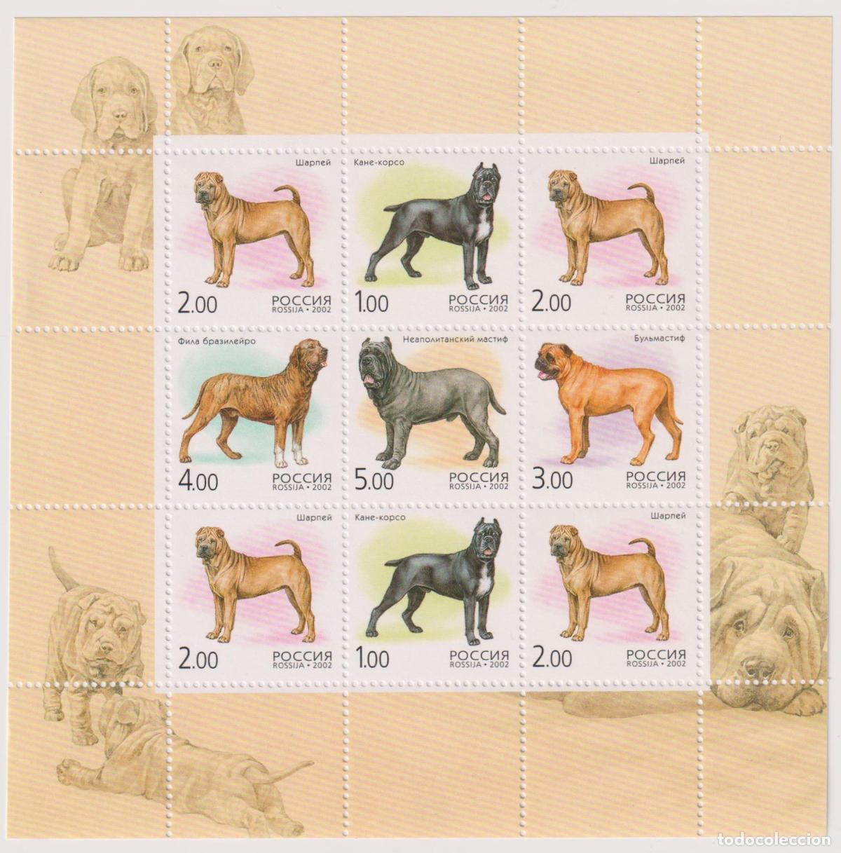 Sellos: Rusia 2002 Perros Perros MNH - Foto 1