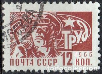 Sellos: 1966 - RUSIA - OBRERO - YVERT 3166 - Foto 1