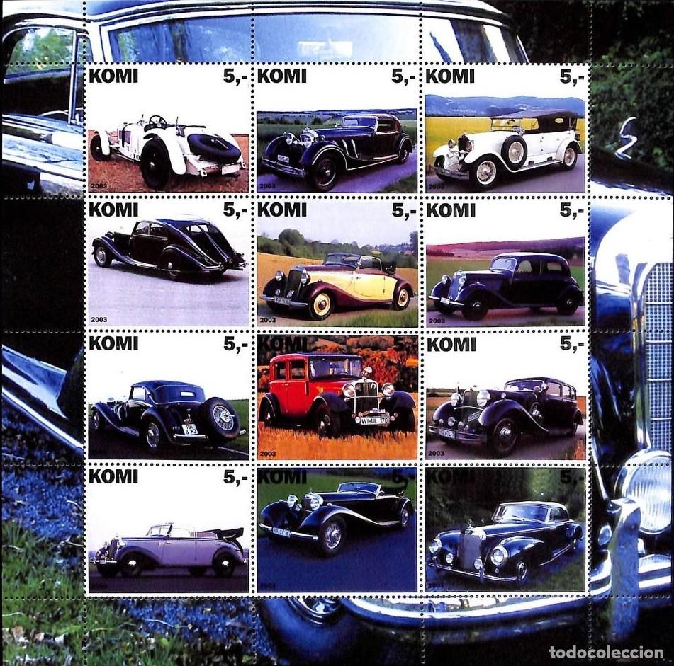 Sellos: KOMI 2003 SHEET MNH CLASSIC CARS COCHES CLASICOS AUTOMOVILES AUTOMOBILI VOITURES AUTOMOBILES AUTOS