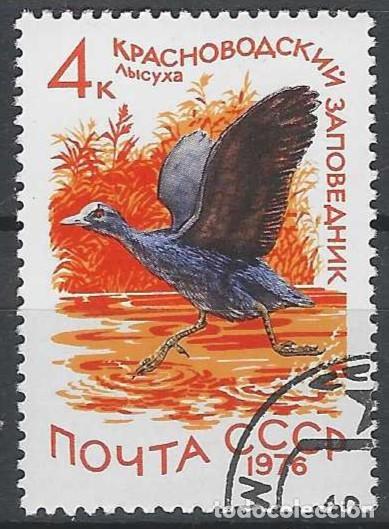 Sellos: UNI&Oacute;N SOVI&Eacute;TICA 1976 - FAUNA, AVES ACU&Aacute;TICAS - USADO