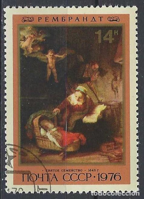 Sellos: UNI&Oacute;N SOVI&Eacute;TICA 1976 - PINTURAS DE REMBRANDT - USADO