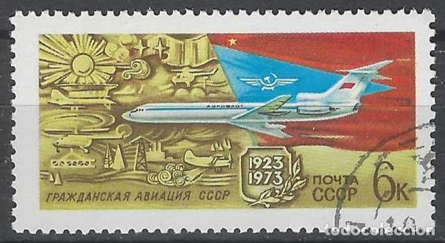 Stamps: UNI&Oacute;N SOVI&Eacute;TICA 1973 - AVIONES - USADO