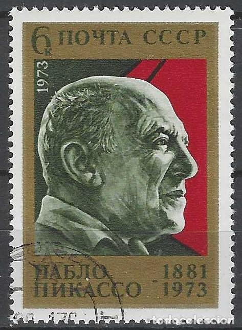 Sellos: UNI&Oacute;N SOVI&Eacute;TICA 1973 - CENTENARIO DE LA MUERTE DE PABLO PICASSO - USADO