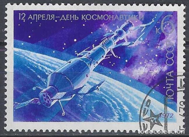 Sellos: UNI&Oacute;N SOVI&Eacute;TICA 1972 - ESPACIO - USADO