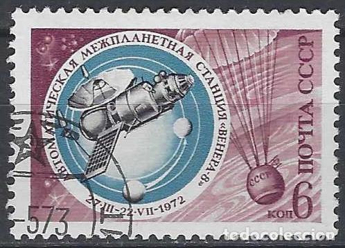 Sellos: UNI&Oacute;N SOVI&Eacute;TICA 1972 - ESPACIO - USADO