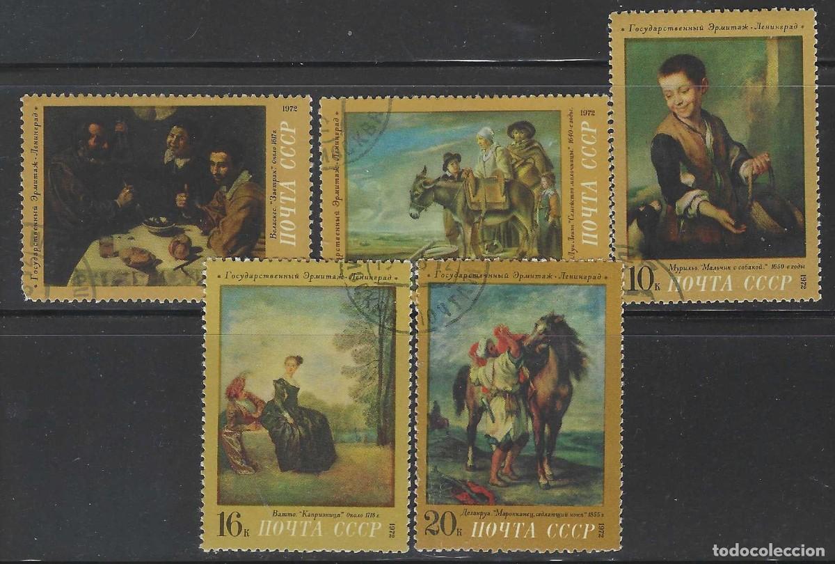 Sellos: UNI&Oacute;N SOVI&Eacute;TICA 1972 - PINTURAS EXTRANJERAS EN LOS MUSEOS SOVI&Eacute;TICOS, S.COMPLETA - USADOS