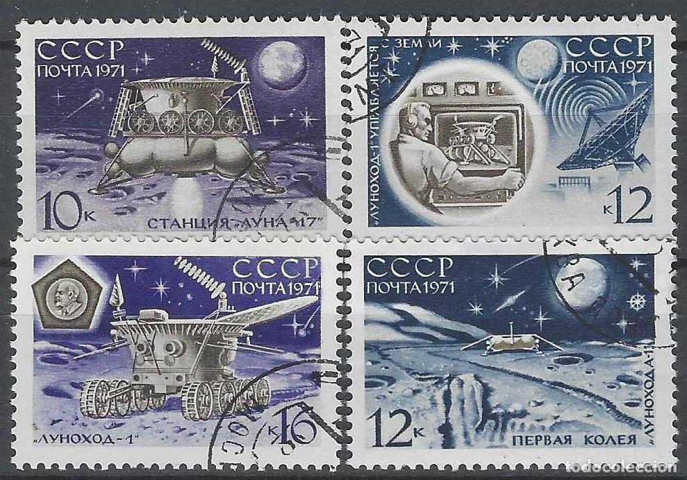 Sellos: UNI&Oacute;N SOVI&Eacute;TICA 1971 - EXPLORACI&Oacute;N DE LA LUNA, S.COMPLETA - USADOS