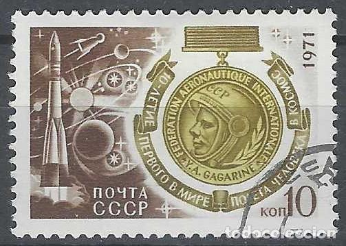 Sellos: UNI&Oacute;N SOVI&Eacute;TICA 1971 - D&Iacute;A DE LA COSMON&Aacute;UTICA - USADO