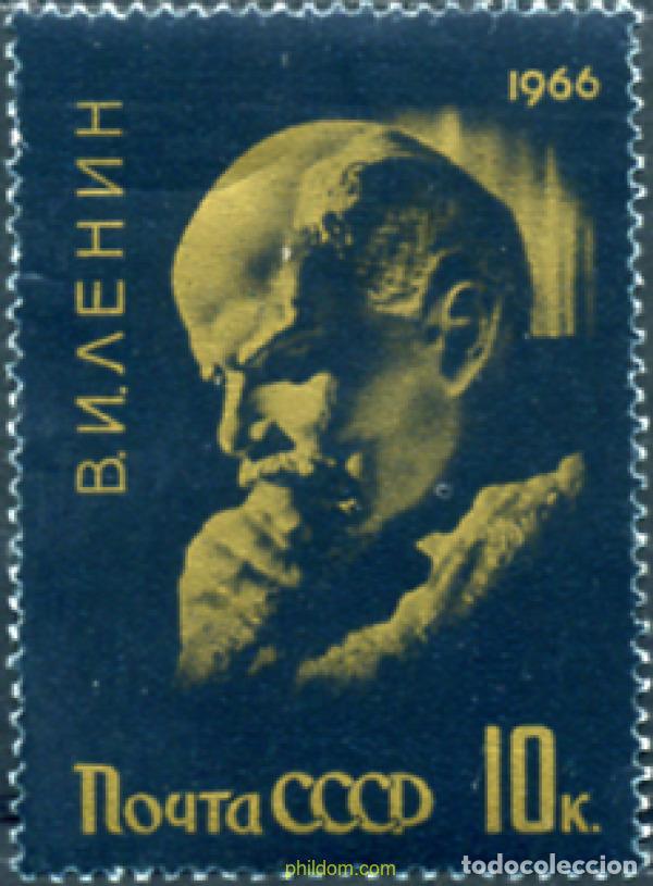 Sellos: 339920 MNH UNION SOVIETICA 1966 96 ANIVERSARIO DEL NACIMIENTO DE LENIN