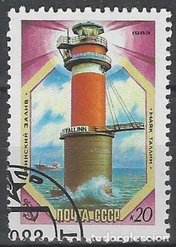 Timbres: UNI&Oacute;N SOVI&Eacute;TICA 1983 - FAROS DEL B&Aacute;LTICO, TALLIN - USADO
