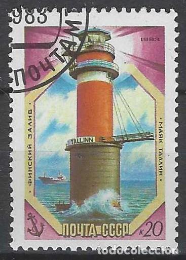 Timbres: UNI&Oacute;N SOVI&Eacute;TICA 1983 - FAROS DEL B&Aacute;LTICO, TALLIN - USADO