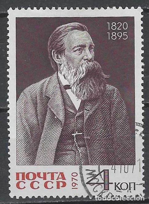 Sellos: UNI&Oacute;N SOVI&Eacute;TICA 1970 - 150&ordm; ANIV. DEL NACIMIENTO DE FRIEDRICH ENGELS - USADO