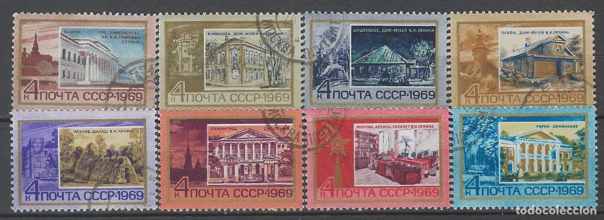 Sellos: UNI&Oacute;N SOVI&Eacute;TICA 1969 - LUGARES CON DENOMINACI&Oacute;N &rdquo;LENIN&rdquo;, S.COMPLETA - USADOS