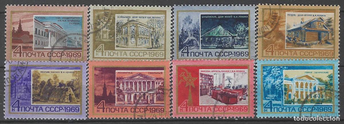Sellos: UNI&Oacute;N SOVI&Eacute;TICA 1969 - LUGARES CON DENOMINACI&Oacute;N &rdquo;LENIN&rdquo;, S.COMPLETA - USADOS