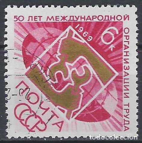 Sellos: UNI&Oacute;N SOVI&Eacute;TICA 1969 - USADO - Foto 1