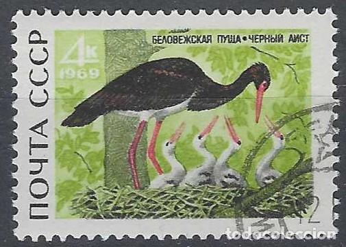 Sellos: UNI&Oacute;N SOVI&Eacute;TICA 1969 - FAUNA - USADO