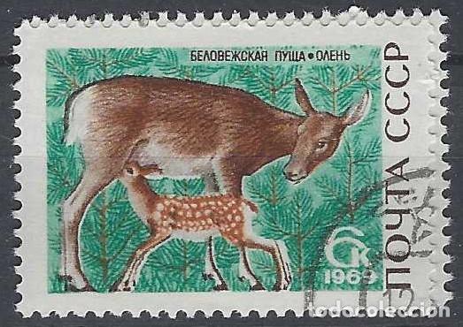Sellos: UNI&Oacute;N SOVI&Eacute;TICA 1969 - FAUNA - USADO