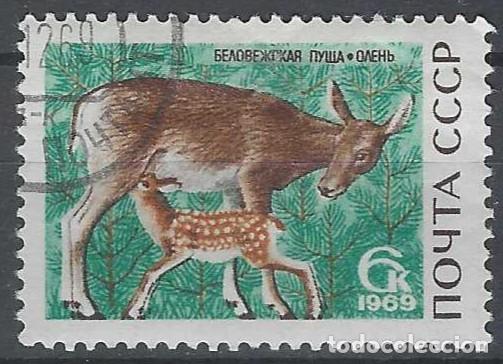 Sellos: UNI&Oacute;N SOVI&Eacute;TICA 1969 - FAUNA - USADO